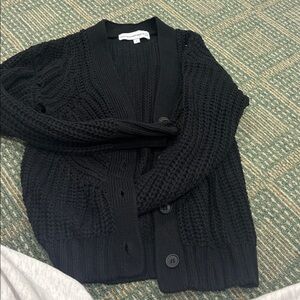 Central Park West Charcoal Knit Cardigan